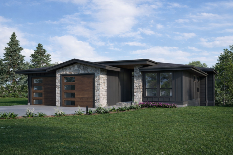 1-2-703 house plan – front rendering