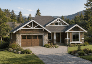 single family rancher house plan in bc