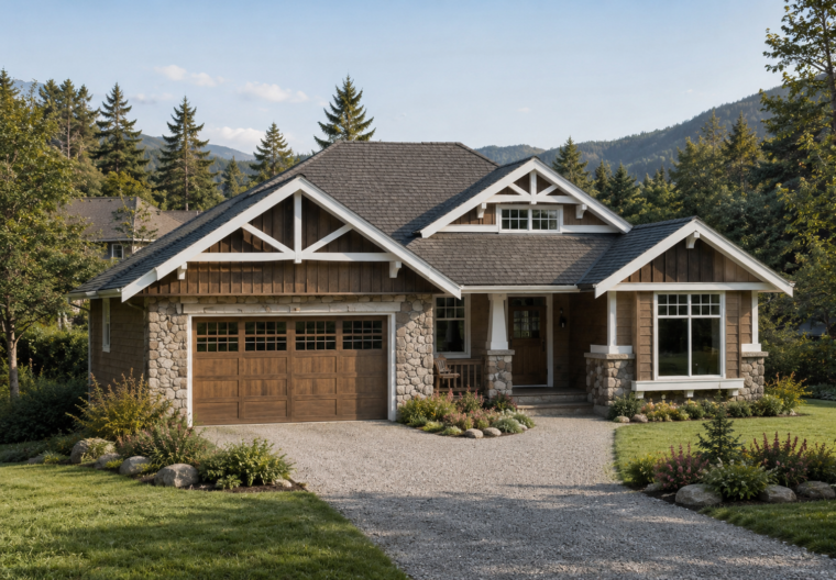 single family rancher house plan in bc