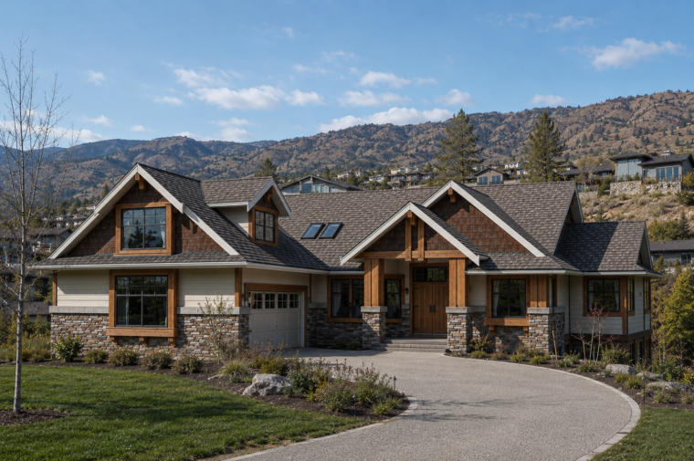 sprawling rancher house plan in bc