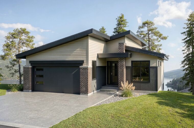 1-3-687 house plan – front rendering