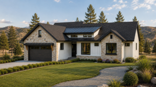 single family rancher house design in bc