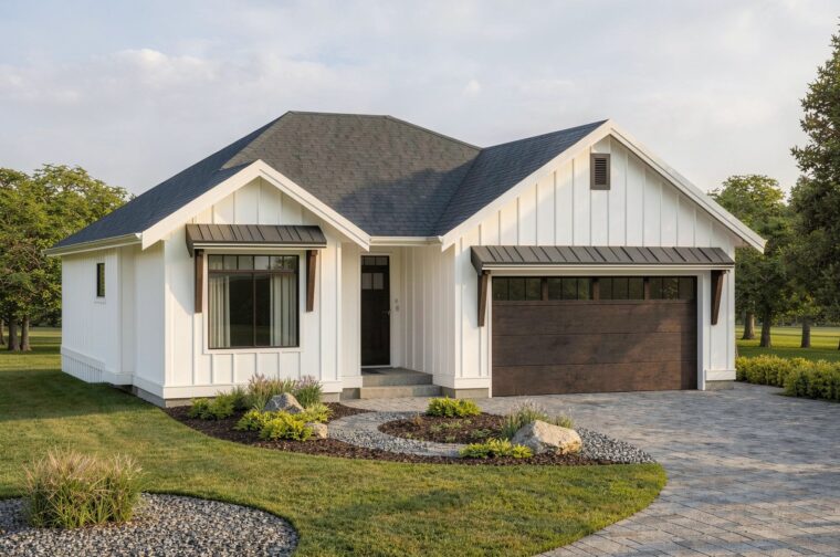 1-3-705 house plan – front rendering