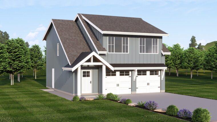14-2-286 house plan – front rendering