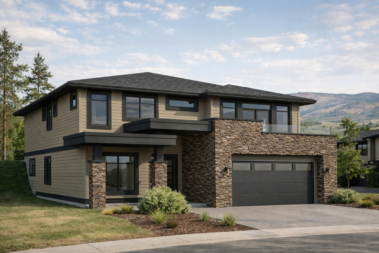 raised bungalow bc house design single family