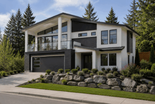 raised bungalow home plan in bc