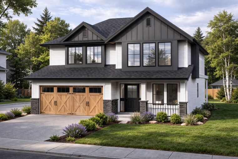 2-3-793 house plan – front rendering