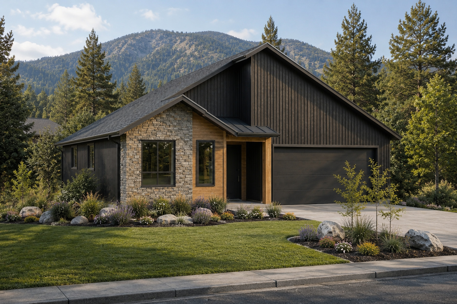 single family rancher house plan in british columbia