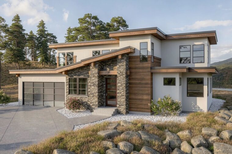 7-3-1019 house plan – front rendering