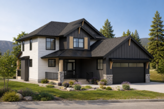 two storey family home design in canada
