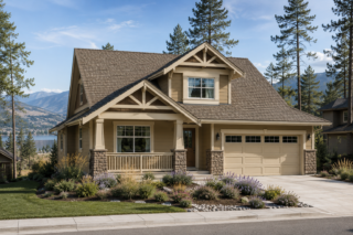 two story family house design in canada