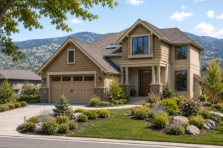 two storey family house in bc canada