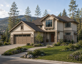 single family two storey home