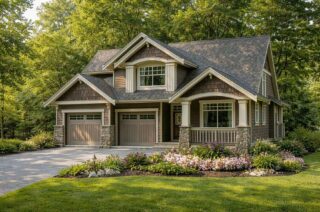 modern craftsman two storey home