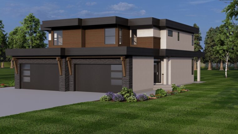 8-3-251 house plan – front rendering