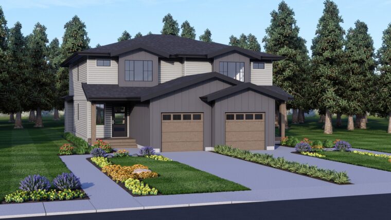 8-3-252 house plan – front rendering