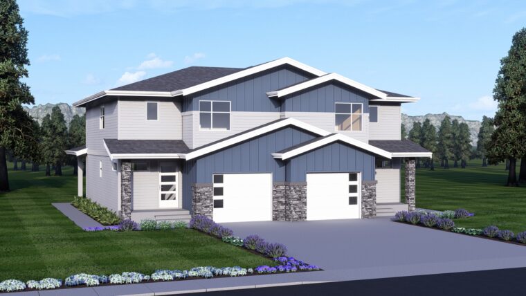 8-3-253 house plan – front rendering