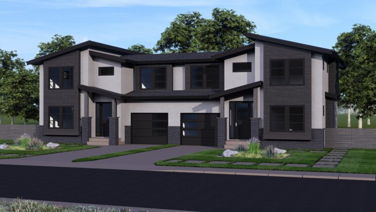 8-3-255 house plan – front rendering
